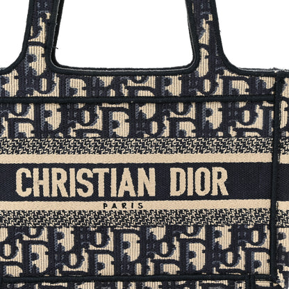 Christian Dior Oblique Mini Book Tote Blue Multicolor 8 of 11