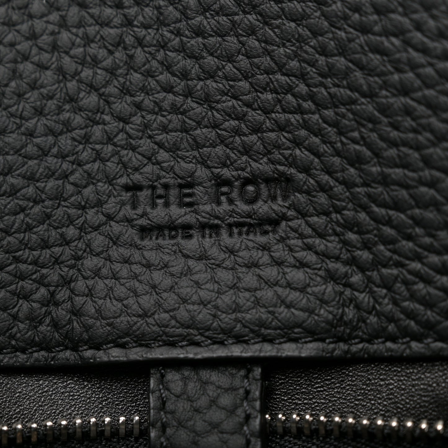 Matte Grained Calfskin Margaux Shoulder 12 Black