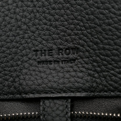 The Row Matte Grained Calfskin Margaux Shoulder 12 Black 6 of 10