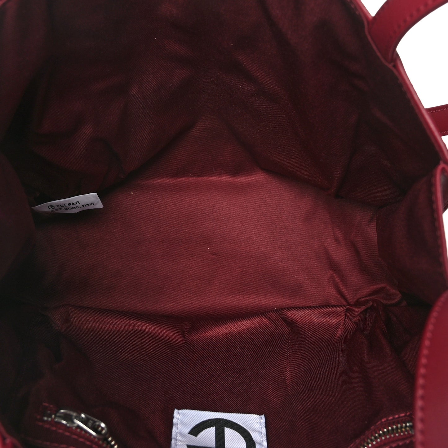 Vegan Leather Medium Shopping Bag Oxblood