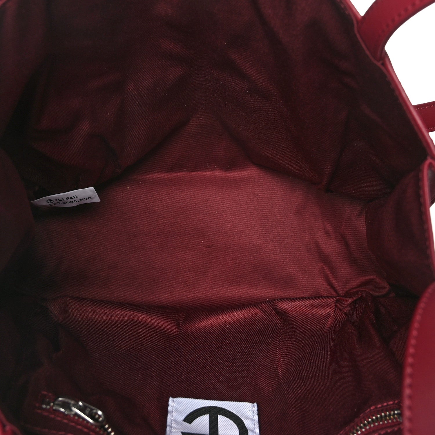 Telfar Vegan Leather Medium Shopping Bag Oxblood 5 of 8