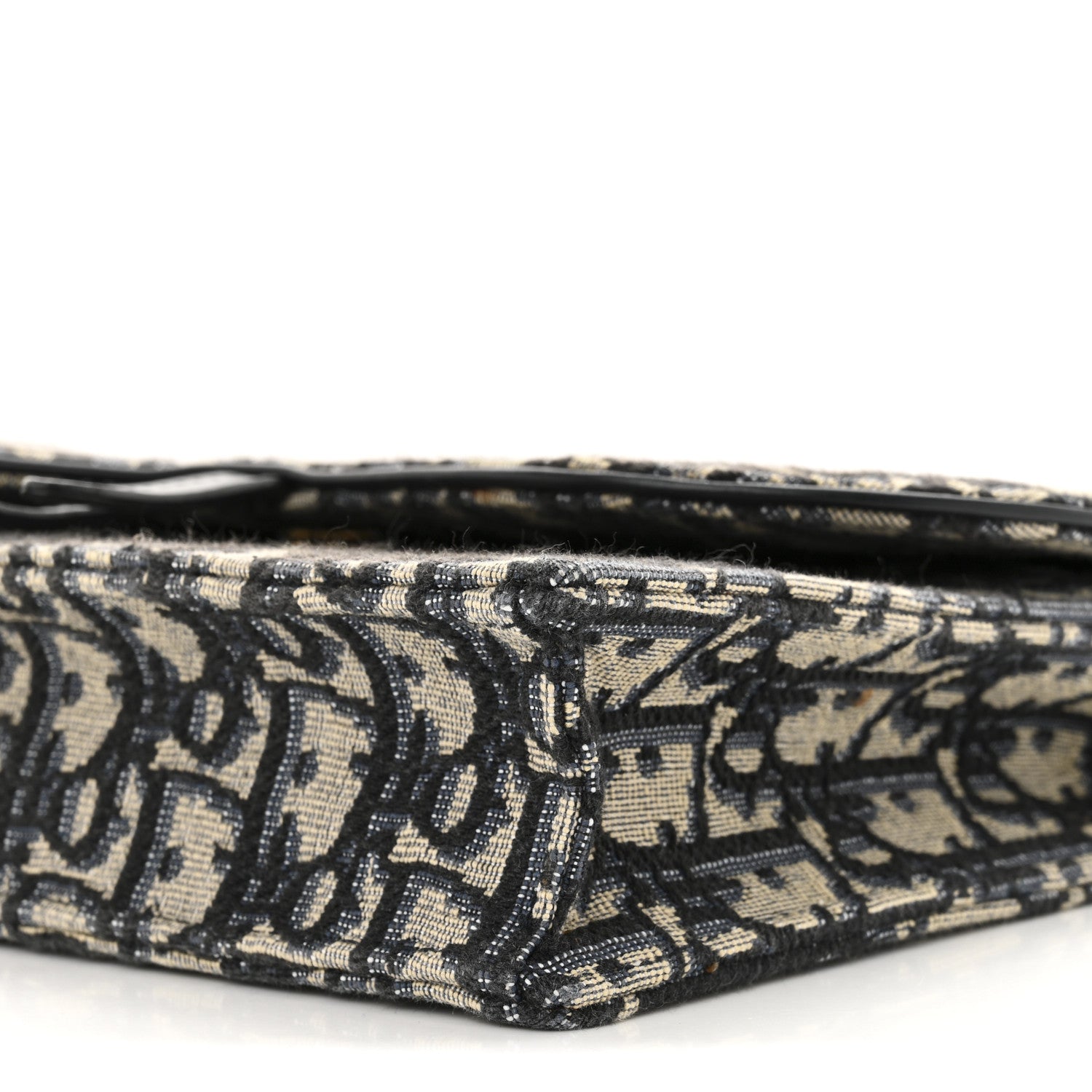 Christian Dior Oblique Saddle Chain Pouch Blue 10 of 12