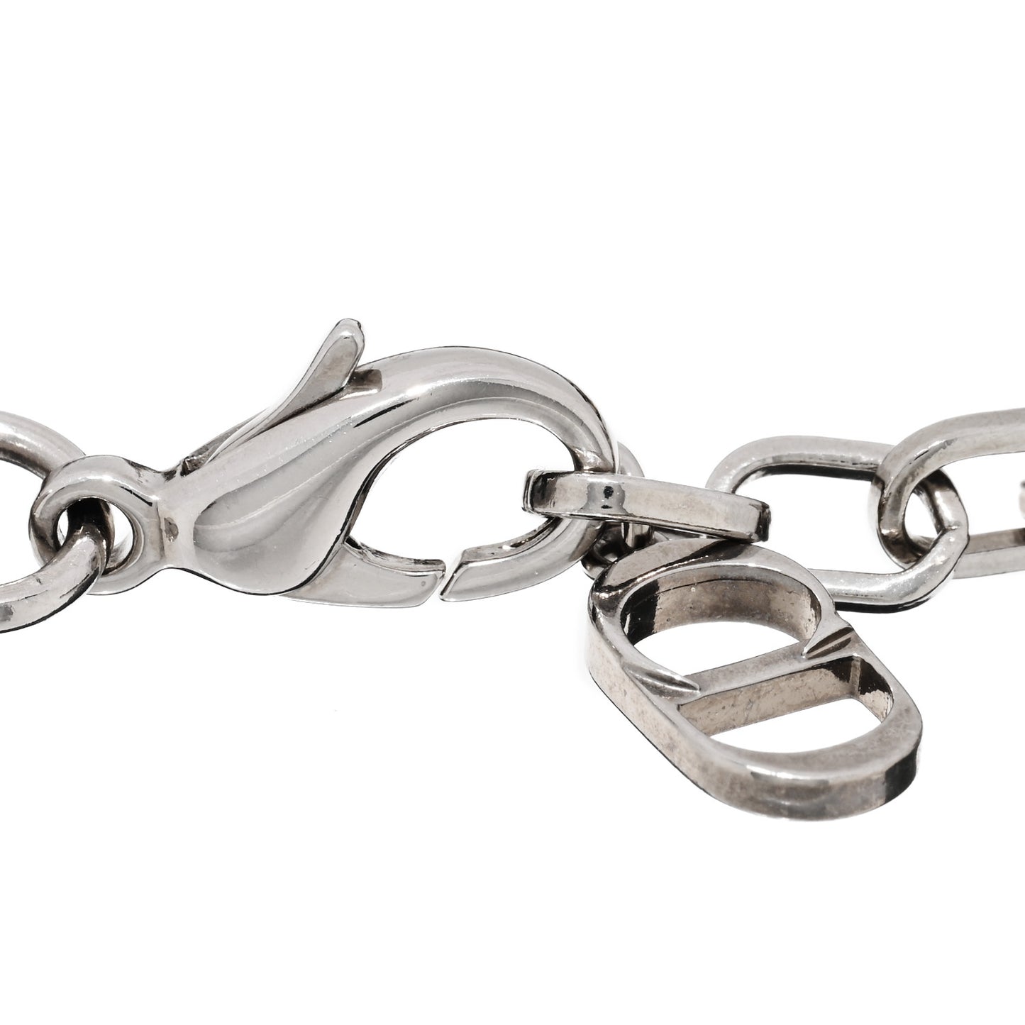 Logo Chain Bracelet Gold Ruthenium