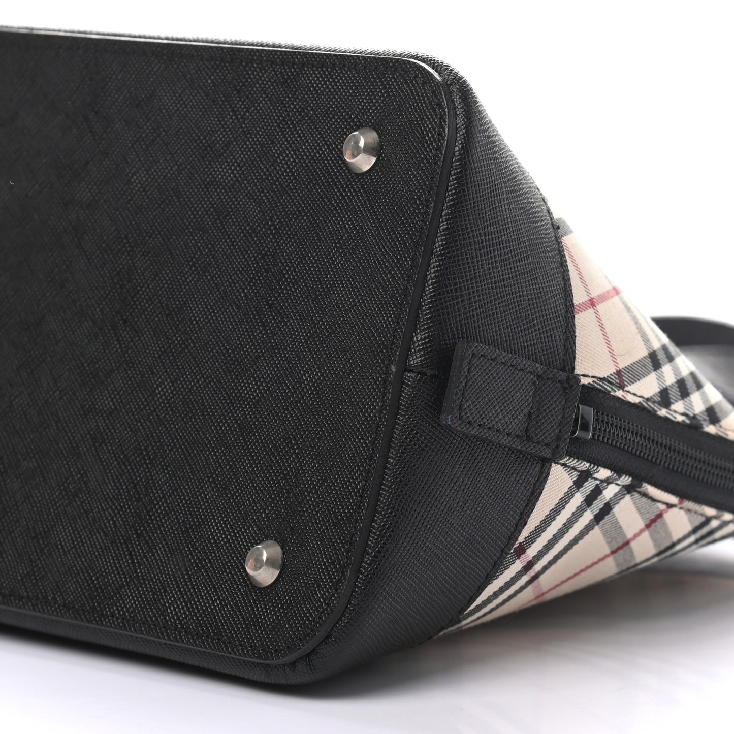 Vintage Check Bowler Tote Black