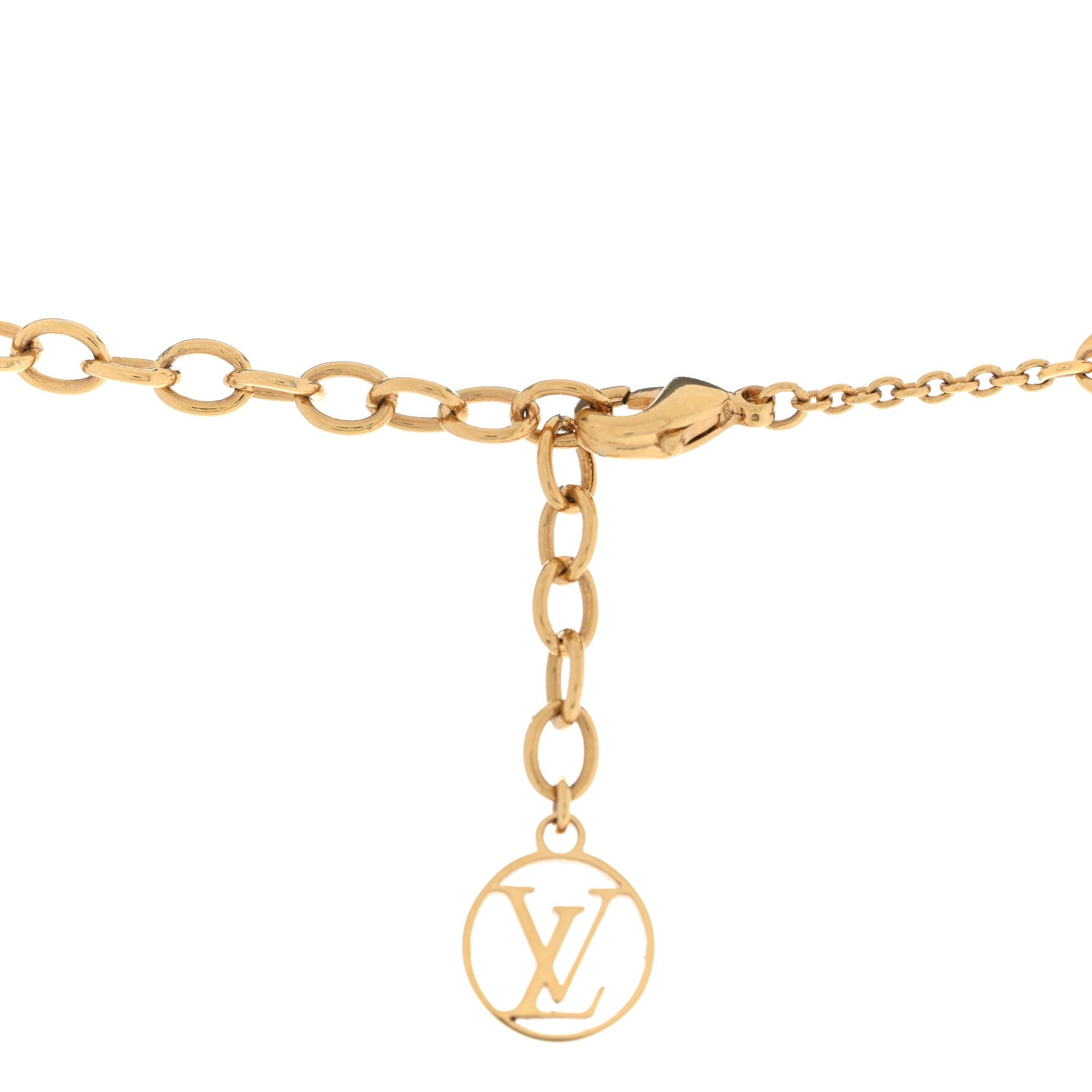 Louis Vuitton Pearl LV Iconic Necklace Gold 5 of 6