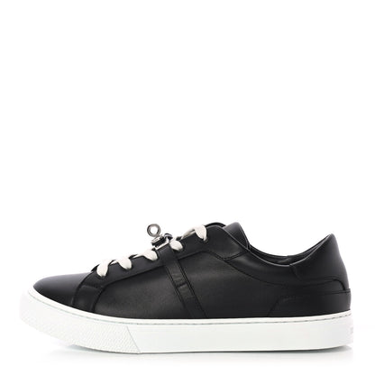Hermes Calfskin Day Sneakers 40 Black 1 of 9