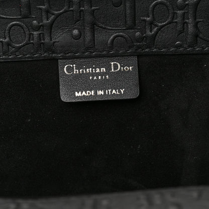 Christian Dior Oblique Calfskin Embossed Book Tote Black 6 of 9