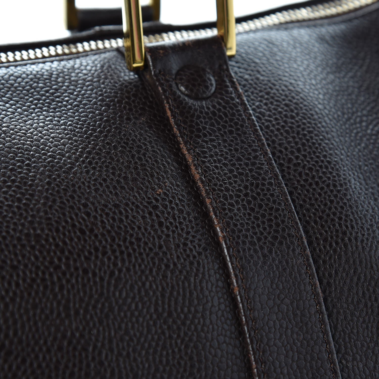 Chanel Caviar Timeless CC Duffel Bag Brown 13 of 15