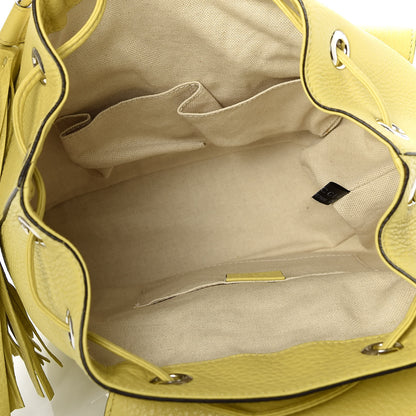 Gucci Cellarius Calfskin Medium Bamboo Backpack Mimosa Flower 4 of 9