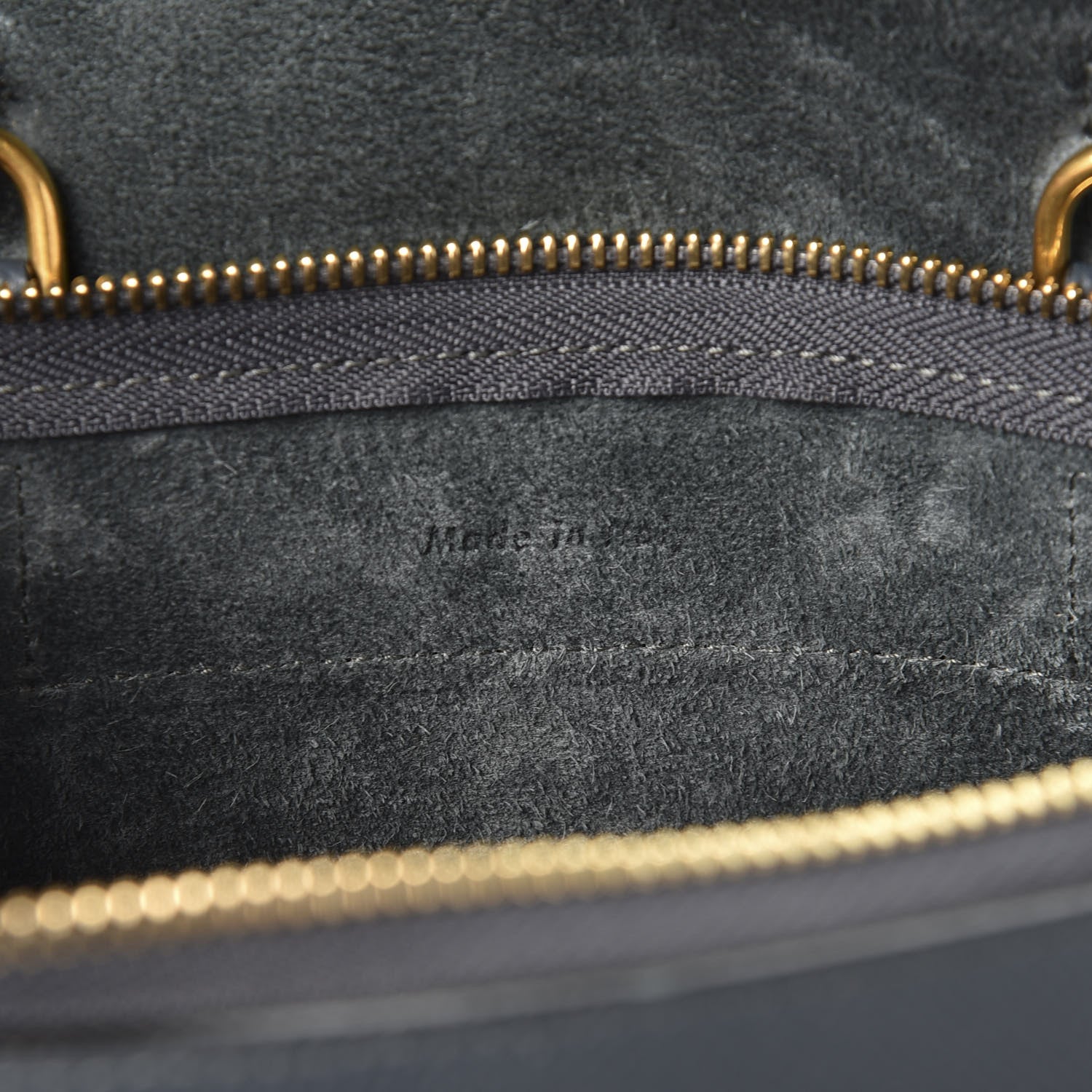 Celine Grained Calfskin Nano Belt Bag Slate 10 of 11