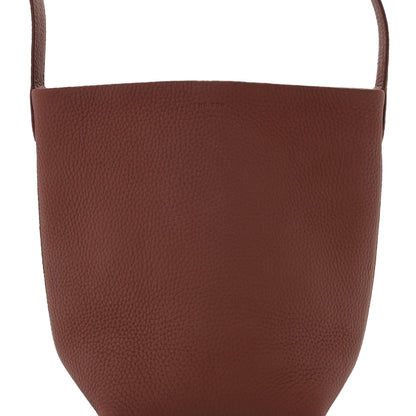 The Row Grained Calfskin Small N/S Park Tote Cognac 7 of 9