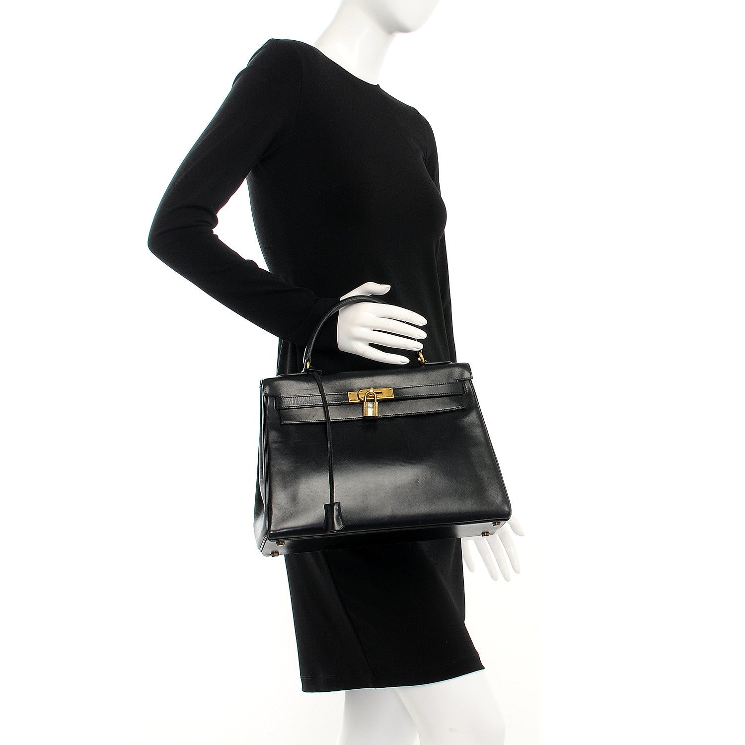 Hermes Box Kelly Retourne 32 Black 2 of 31