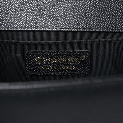 Chanel Caviar Quilted Medium Boy Flap Black 6 of 15