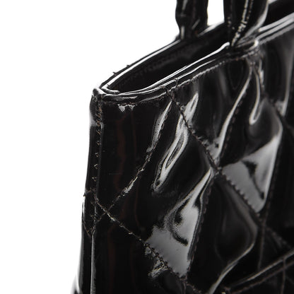 Chanel Patent Quilted Medallion Tote Black 8 of 29