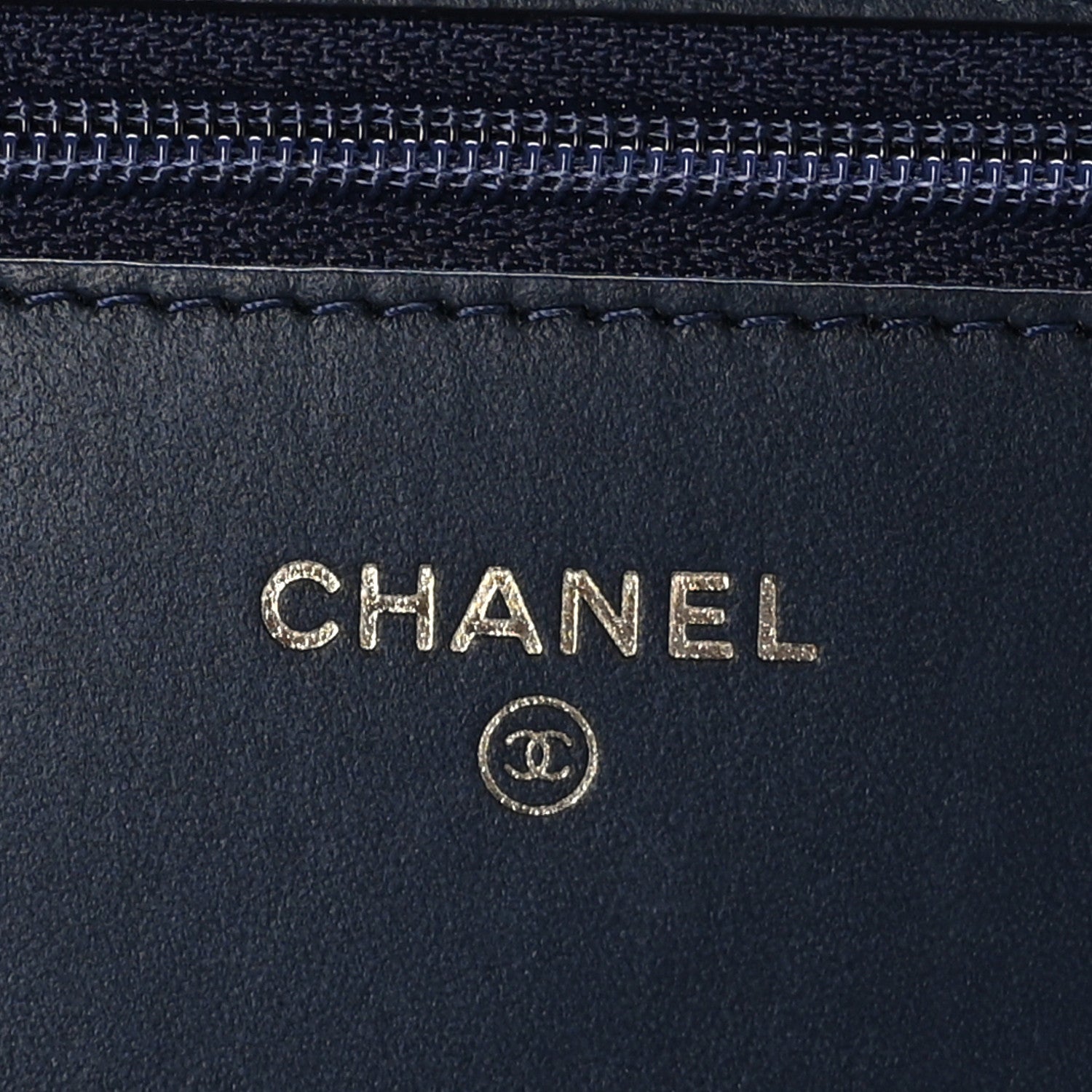Chanel Caviar Quilted Boy Wallet On Chain WOC Navy 6 of 10