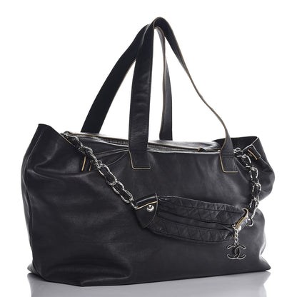 Chanel Lambskin Edgy XL Tote Black 3 of 12