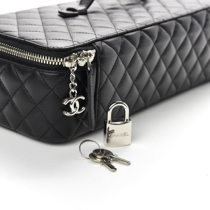 Chanel Lambskin Quilted Large Jewelry Case Black 11 of 11