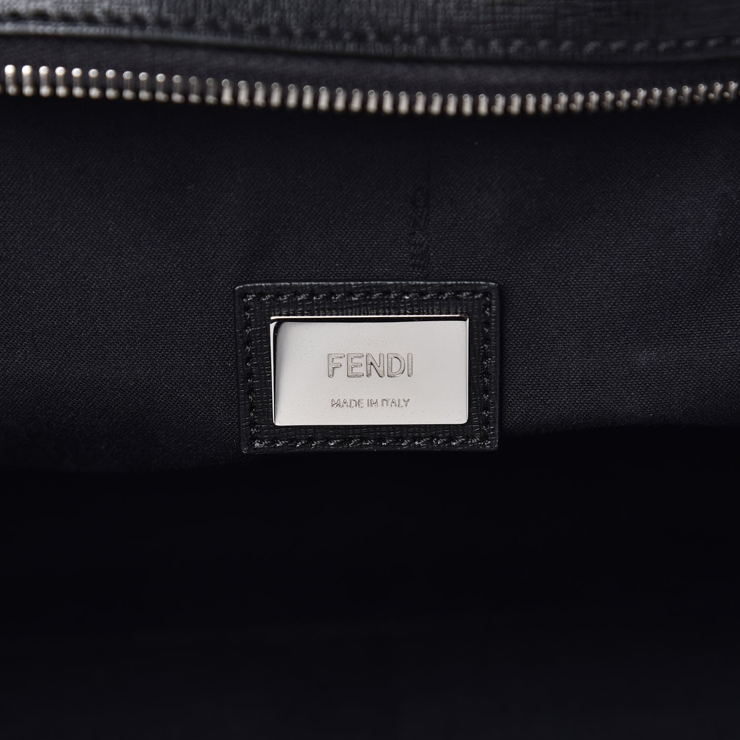 Fendi Vitello Elite Cuoio Monster Buggies Medium Roll Tote Lollypop Black 8 of 11