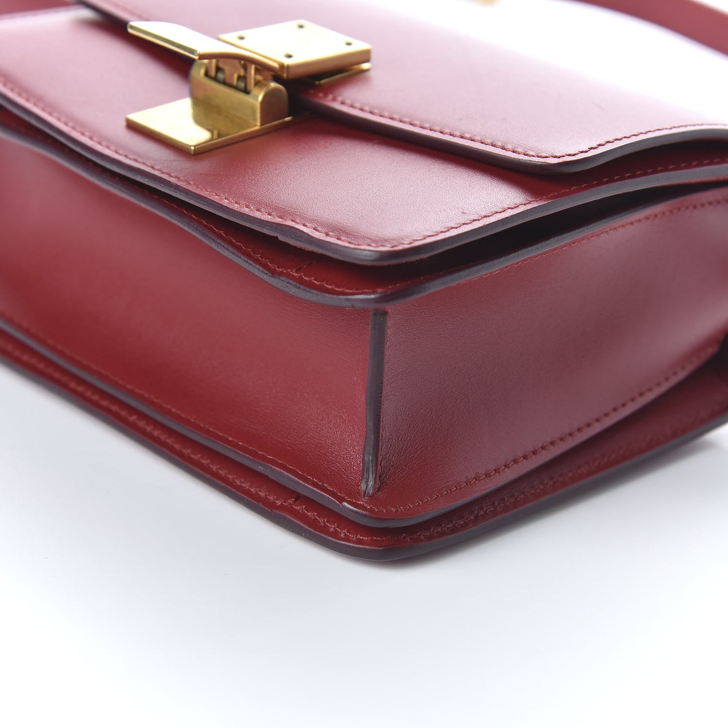 Box Calfskin Small Classic Box Flap Bag Red