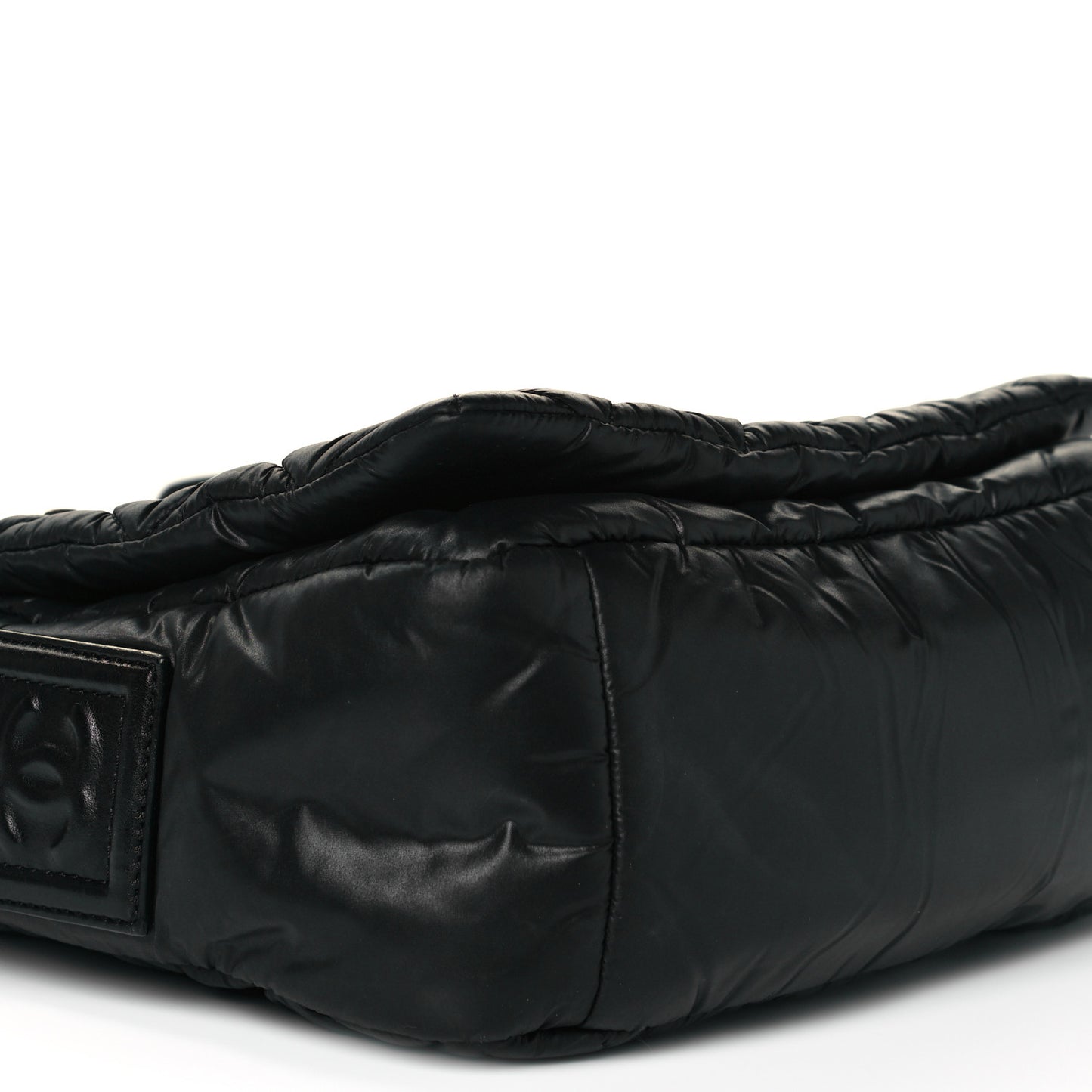 Nylon Small Coco Cocoon Messenger Bag Black