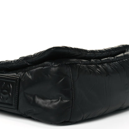 Chanel Nylon Small Coco Cocoon Messenger Bag Black 9 of 11