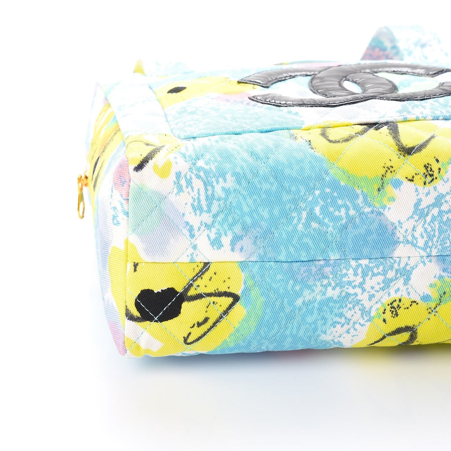 Canvas Printed Quilted CC Bowler Multicolor