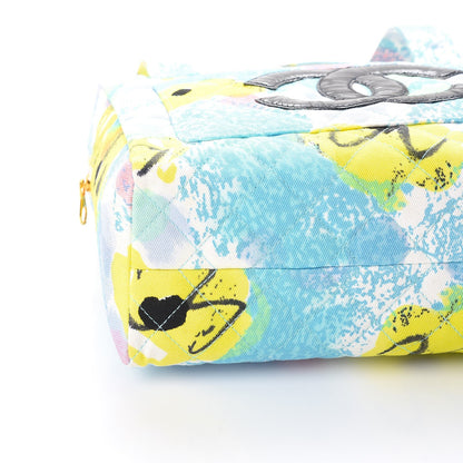 Chanel Canvas Printed Quilted CC Bowler Multicolor 10 of 11