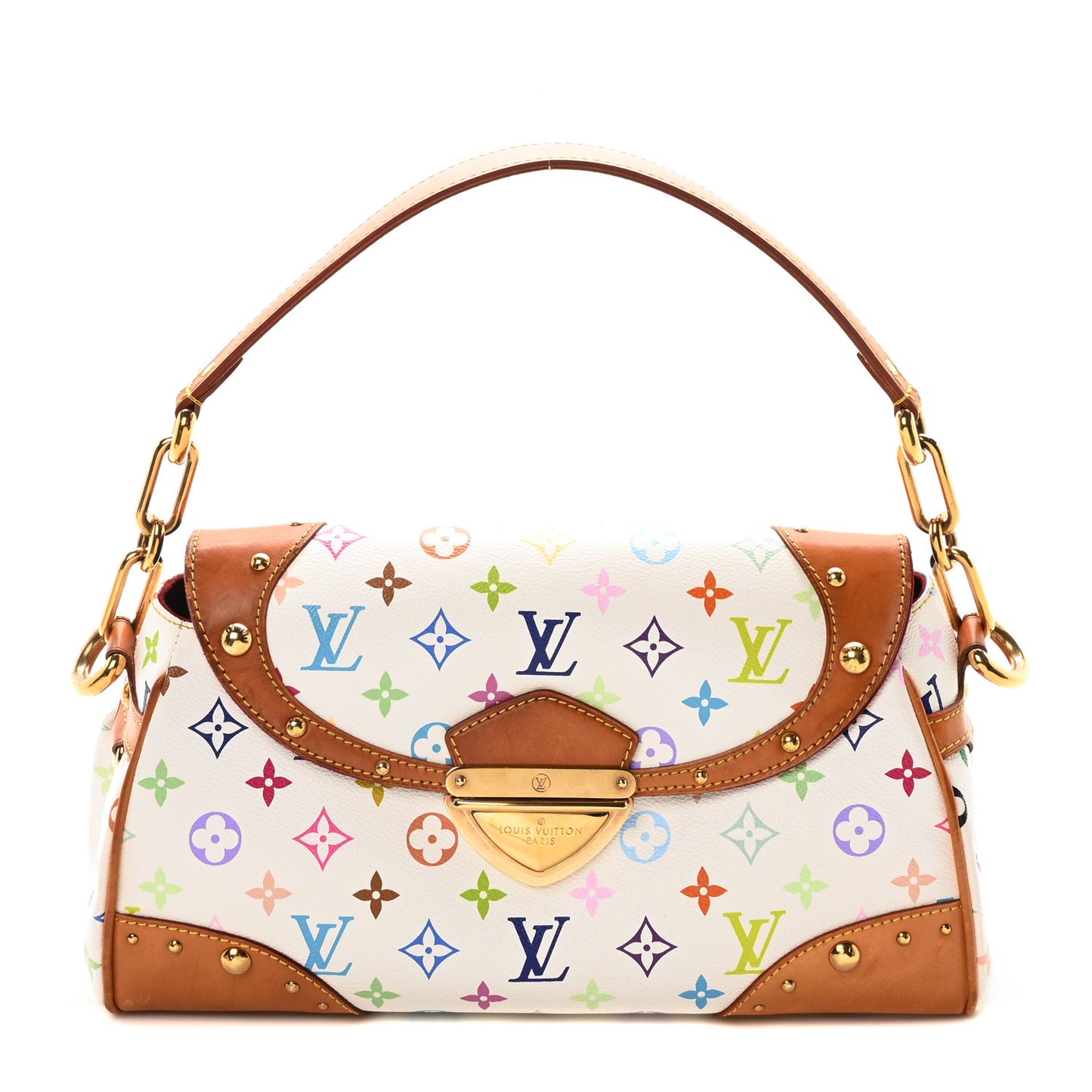 Monogram Multicolor Beverly MM White