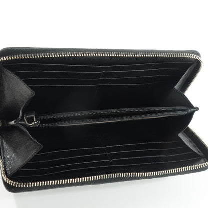 Alexander McQueen Lambskin Skull Continental Zip Wallet Black 5 of 7