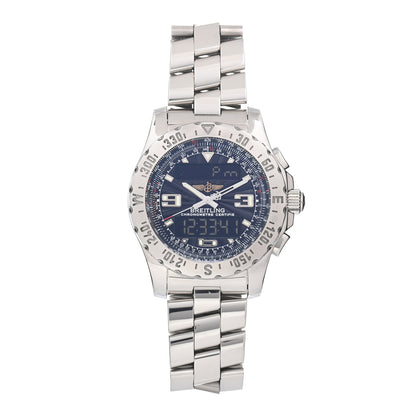 Breitling Stainless Steel 43.5mm Airwolf Digital Quartz Watch Blue A78363 1 of 4