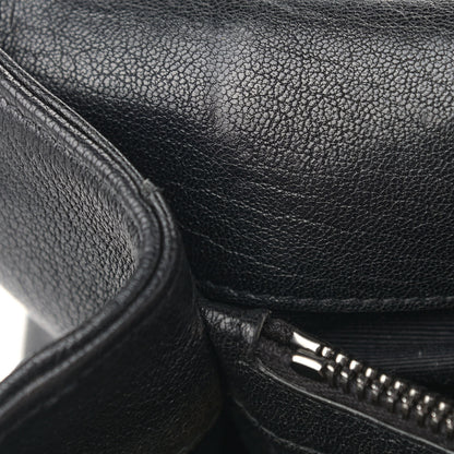 Saint Laurent Sheepskin Matelasse Chevron Monogram Large College Satchel Black 14 of 14