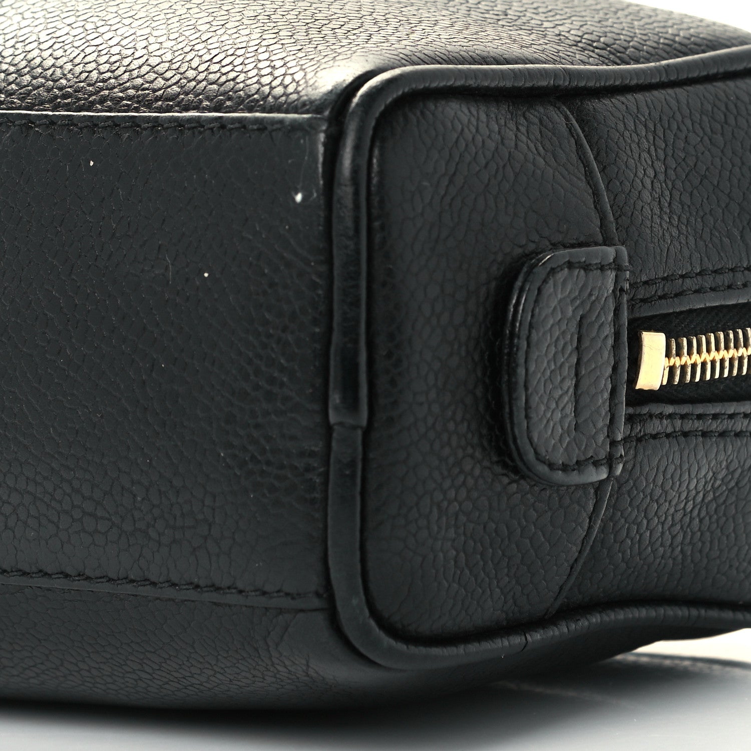 Chanel Caviar Timeless CC Cosmetic Pouch Bag Black 10 of 10