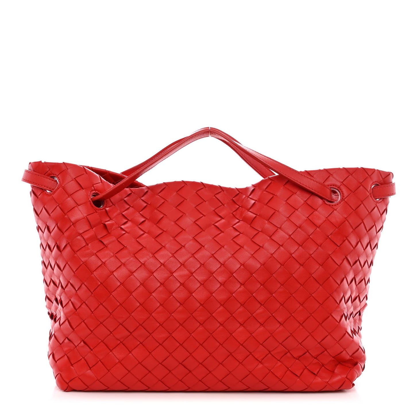 Nappa Intrecciato Garda Tote Red