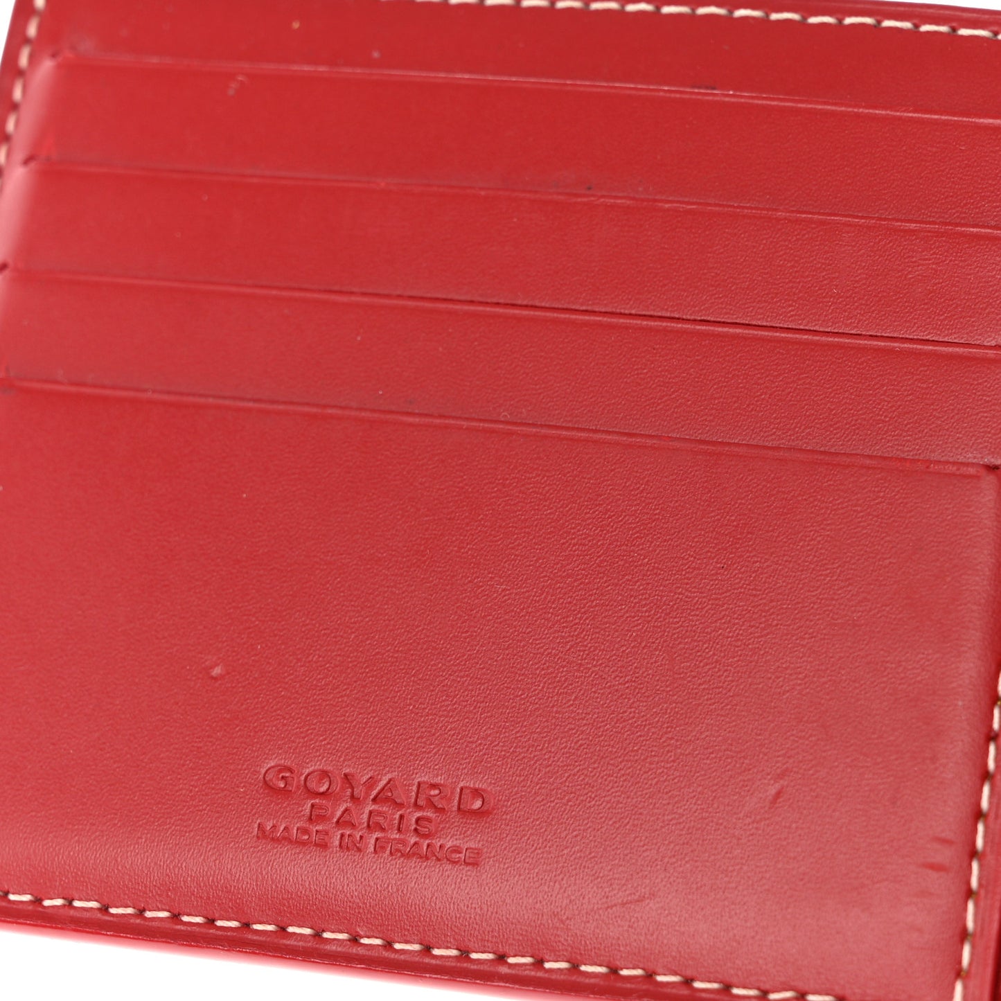 Goyardine Bi-Fold Victoire PM Wallet Red