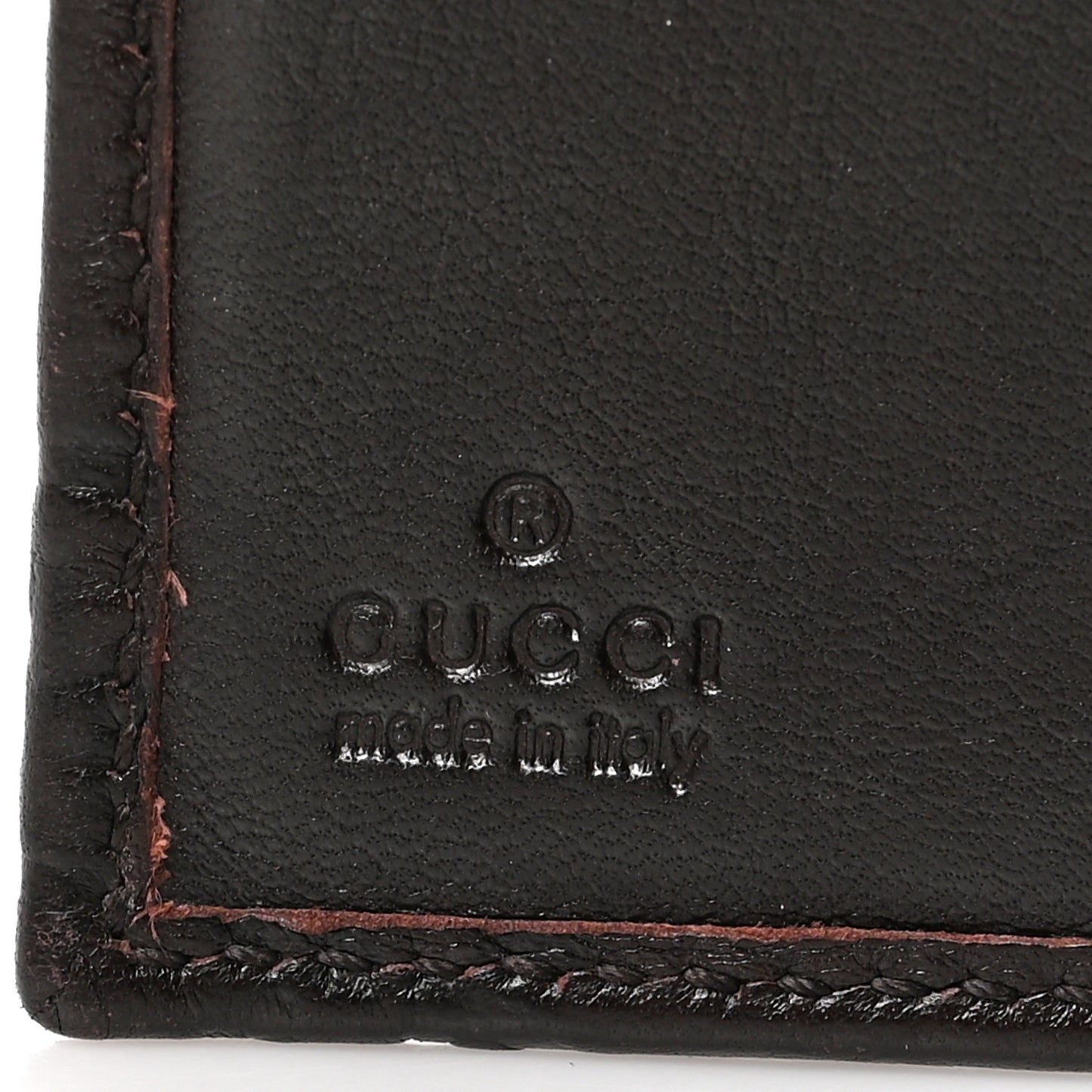 Guccissima Signature Dice French Flap Wallet Chocolate