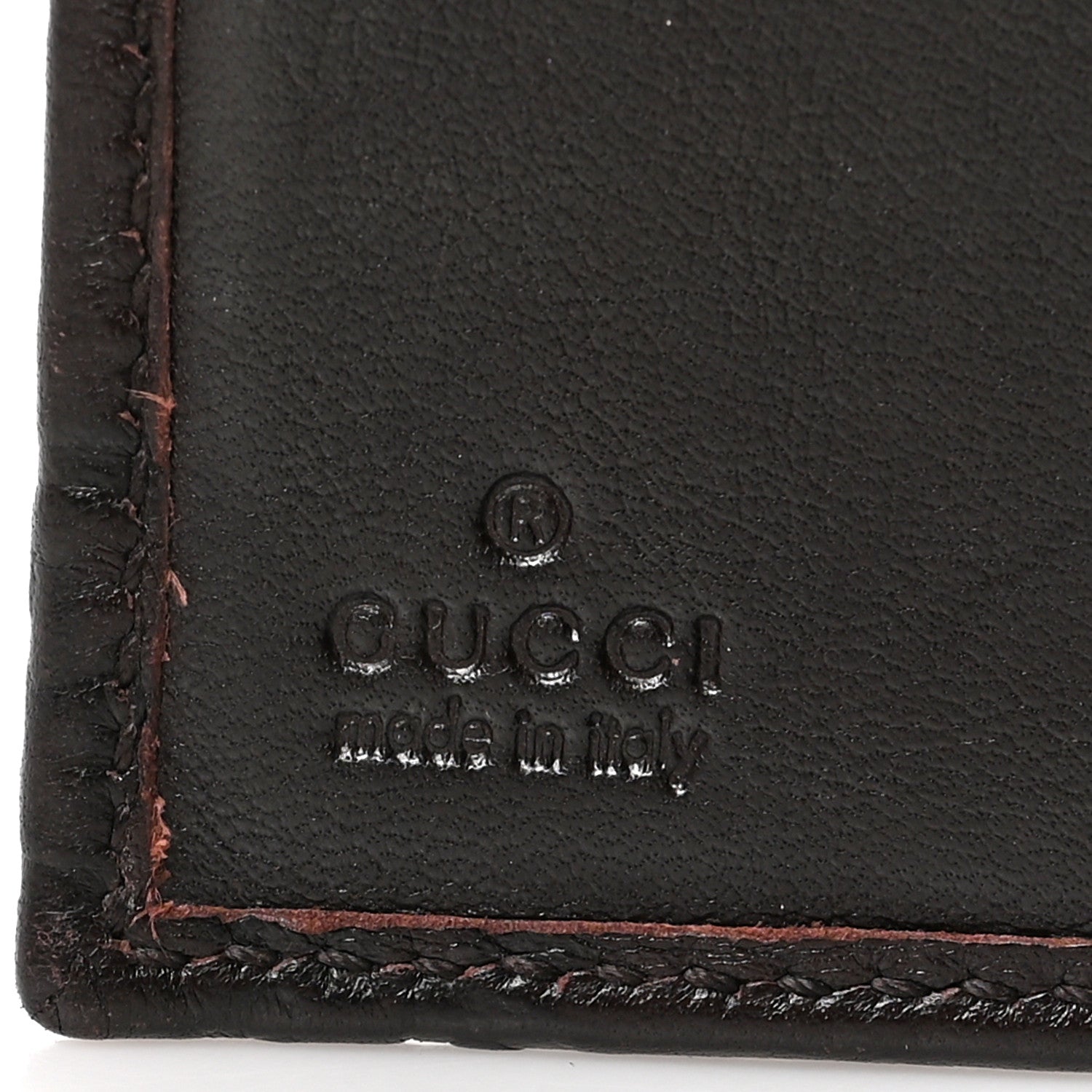Gucci Guccissima Signature Dice French Flap Wallet Chocolate 6 of 9