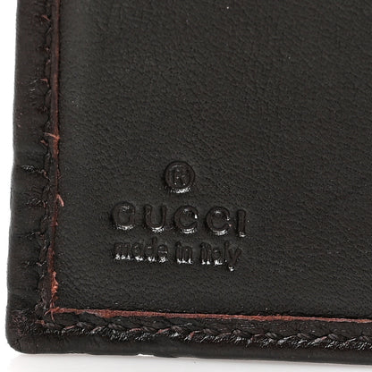 Gucci Guccissima Signature Dice French Flap Wallet Chocolate 6 of 9