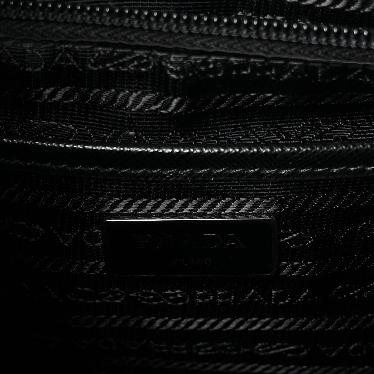 Prada Re-Nylon Vela Saffiano Small Backpack Black 5 of 9