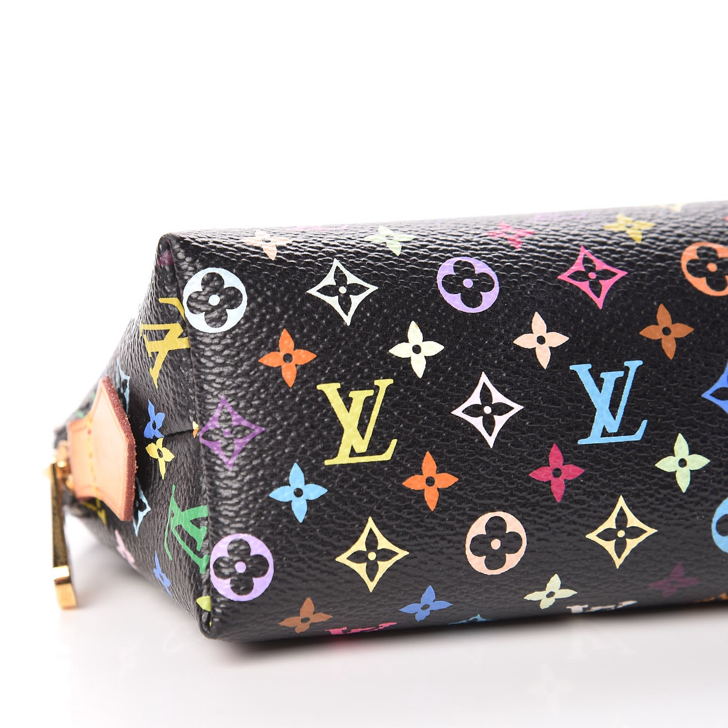 Louis Vuitton Monogram Multicolor Cosmetic Pouch Black Grenade 7 of 9