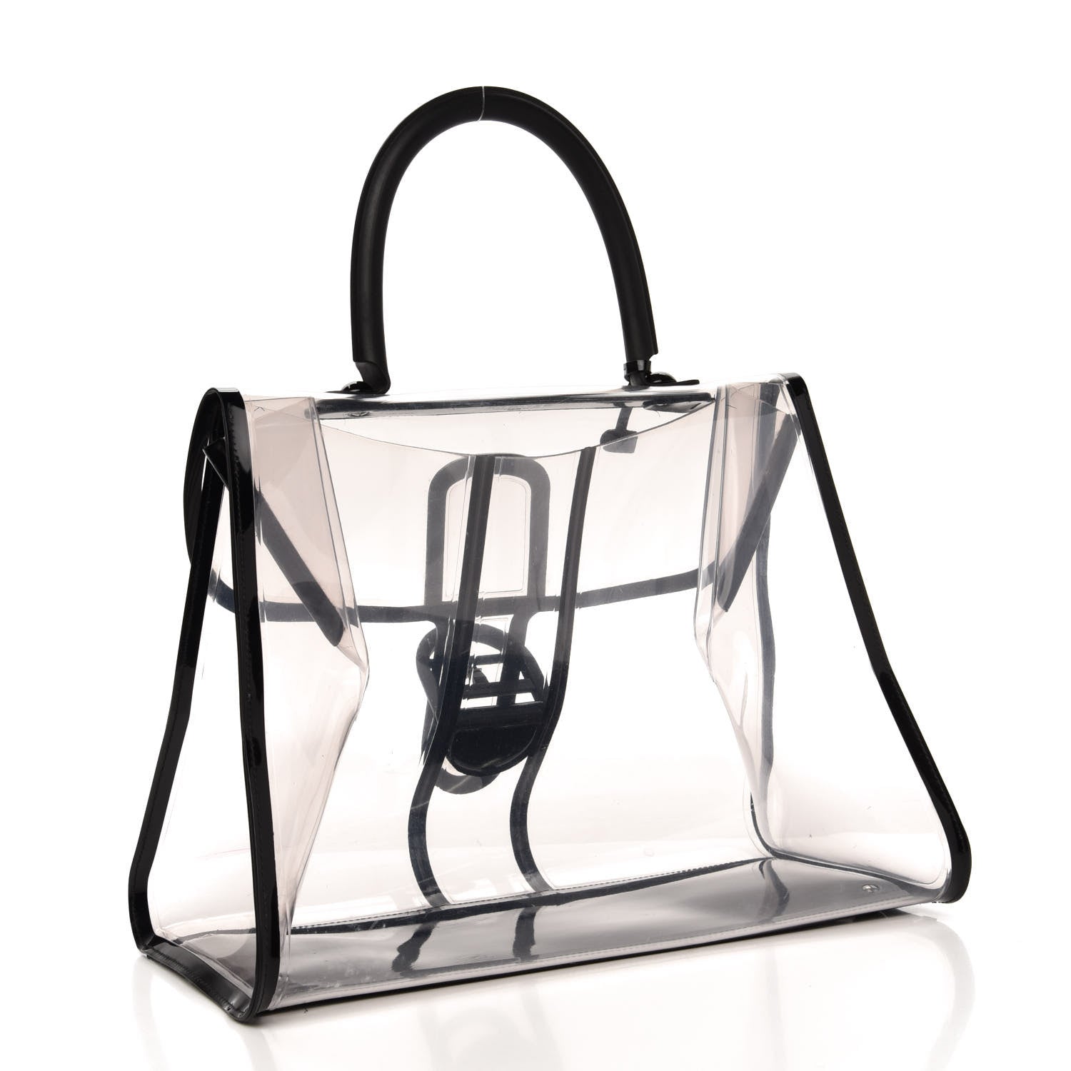 Delvaux PVC X Ray Brillant Satchel Black 4 of 14