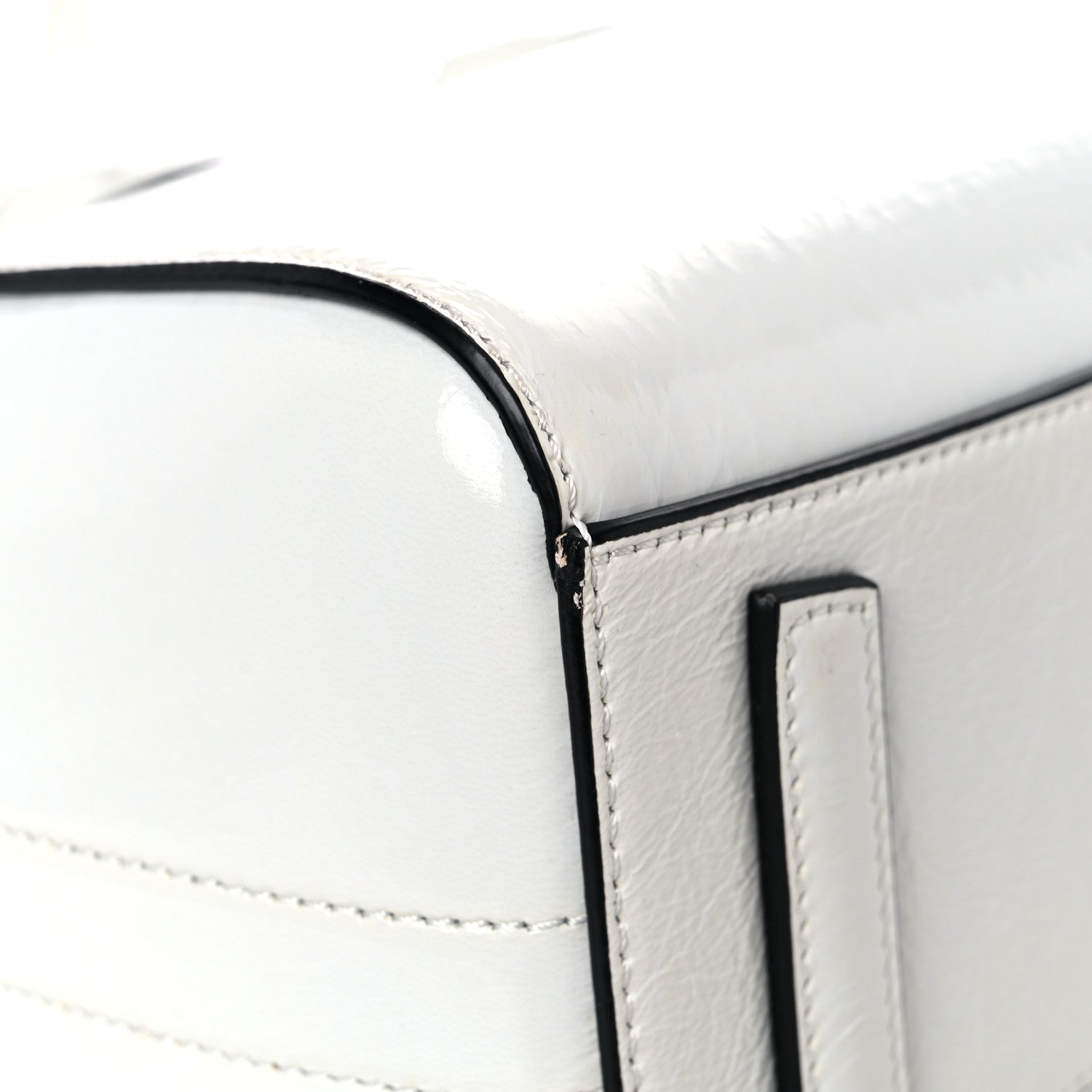 Givenchy Crinkled Patent Calfskin Mini Antigona White 10 of 15