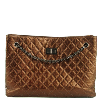 Chanel Aged Calfskin Reissue 2.55 Tote Bronze 1 of 7
