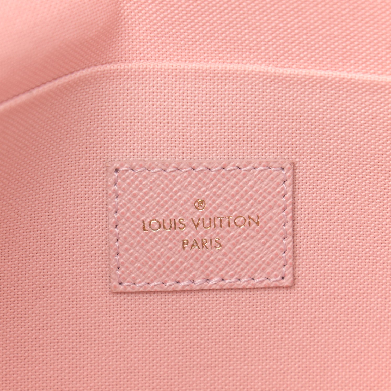 Louis Vuitton Damier Azur Pochette Felicie Chain Wallet Rose Ballerine 7 of 13