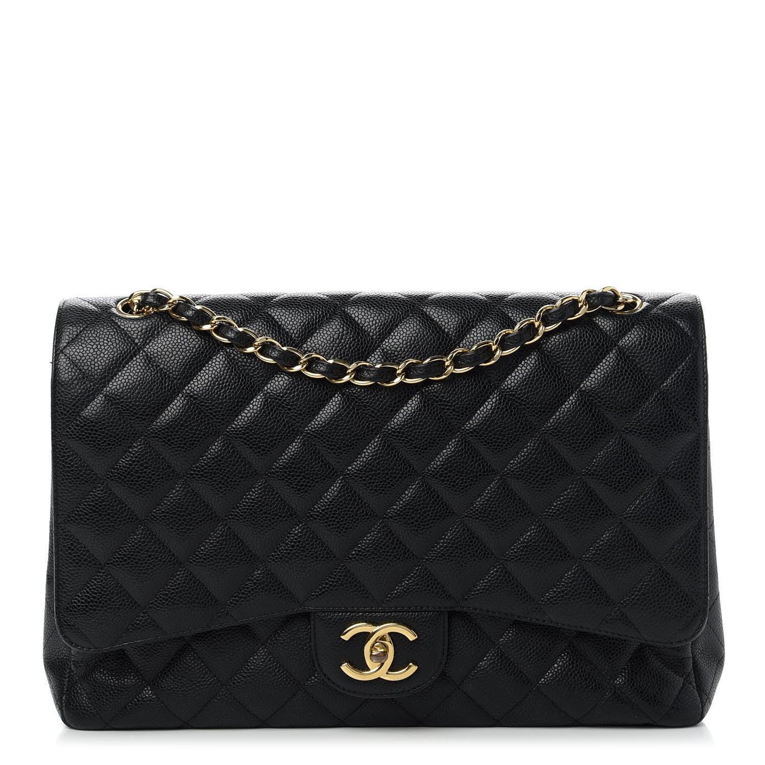Chanel Caviar Quilted Maxi Double Flap Black 1 of 9