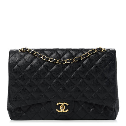 Chanel Caviar Quilted Maxi Double Flap Black 1 of 9
