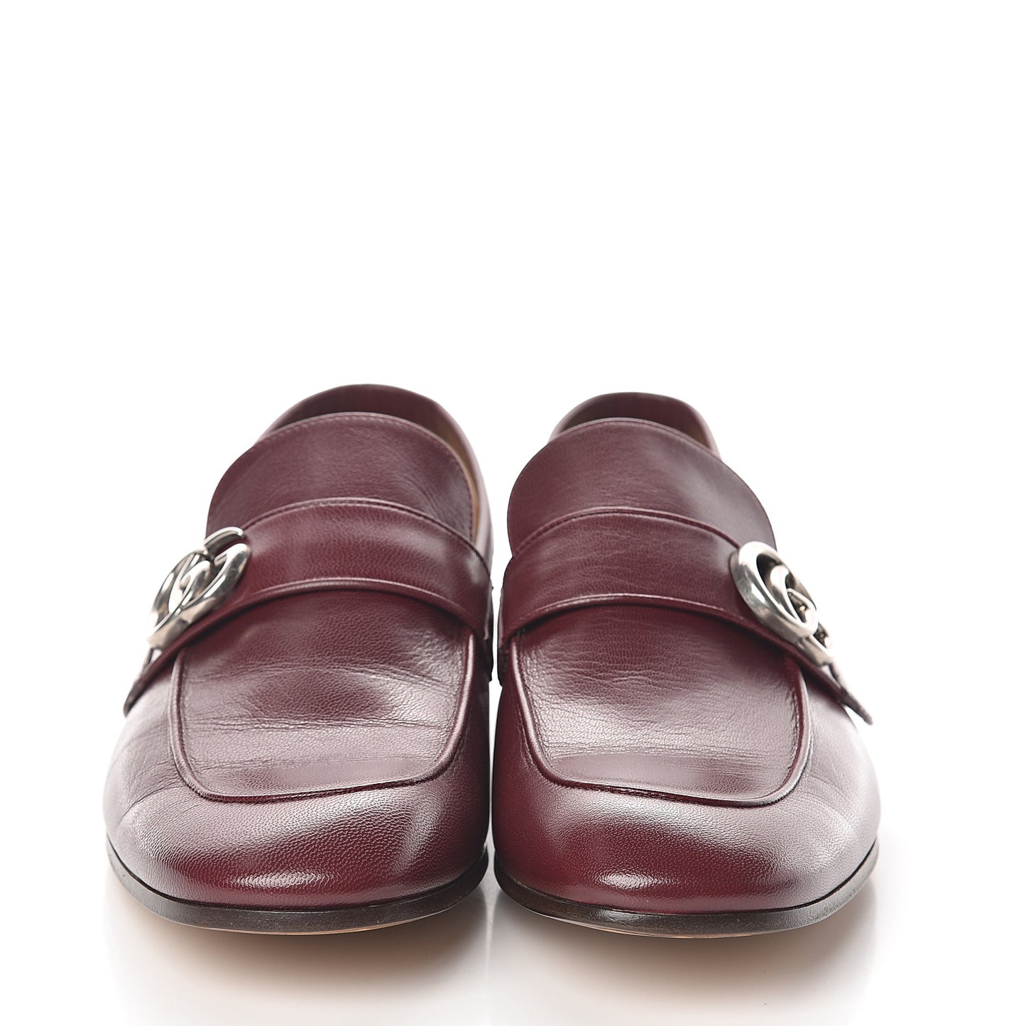 Goatskin Mens GG Loafers 8.5 Strong Red