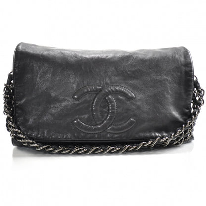 Chanel Lambskin Rock and Chain Large Flap Black 1 of 13
