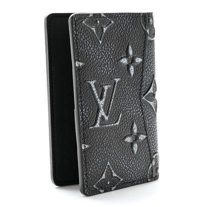 Louis Vuitton Faded Calfskin Monogram Pocket Organizer Charcoal 3 of 10