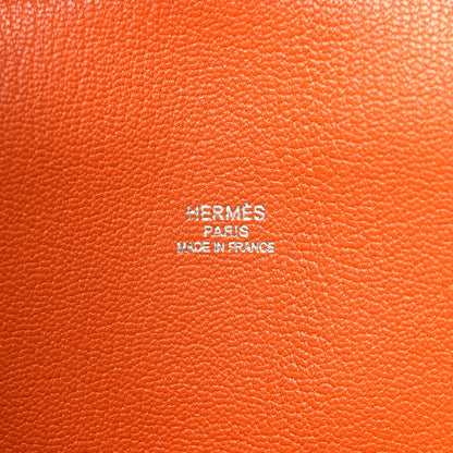 Hermes Taurillon Clemence Jypsiere 28 Orange 7 of 10