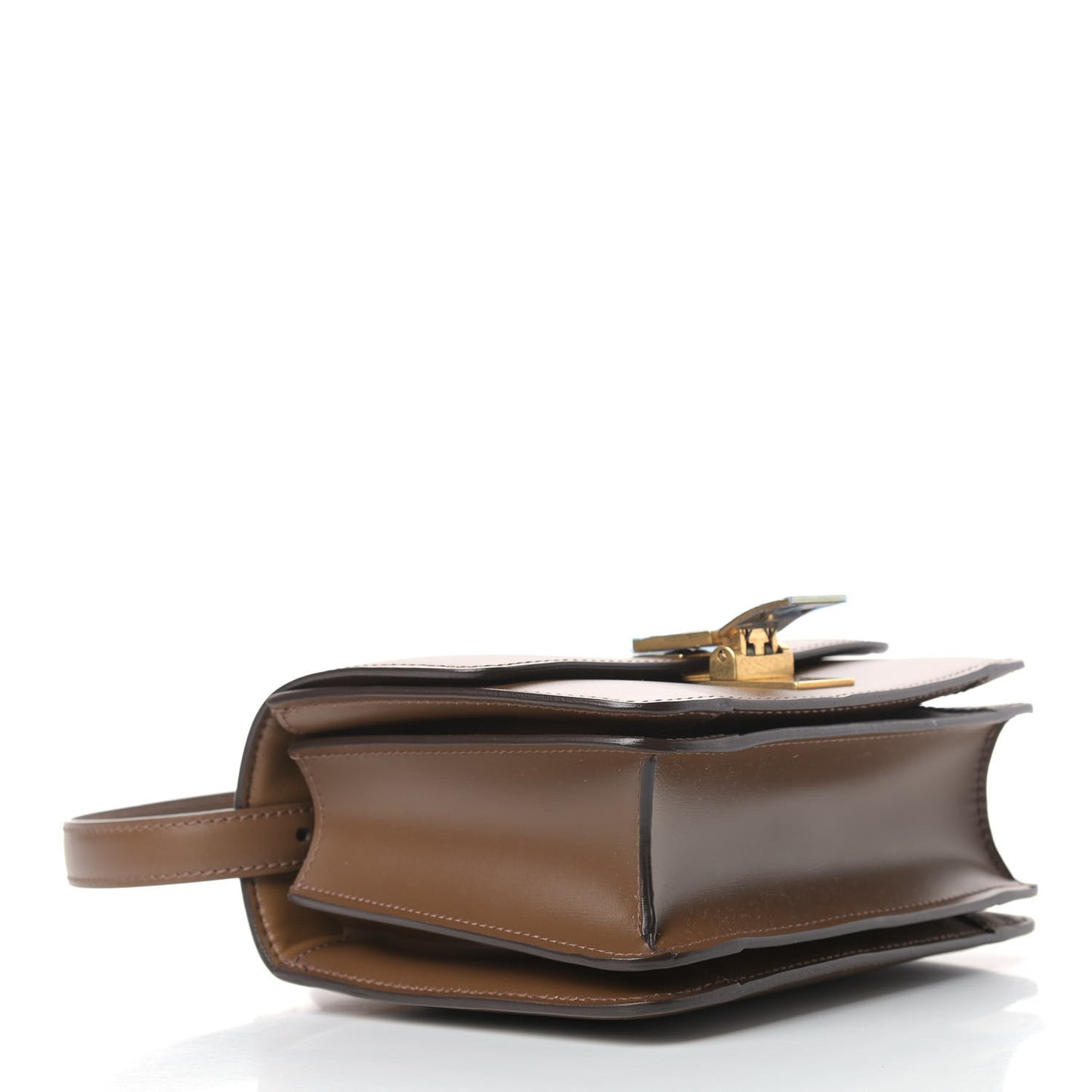 Smooth Calfskin Small Classic Box Flap Bag Camel